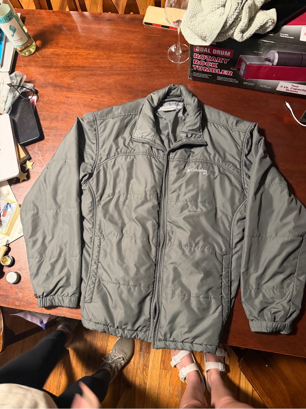Columbia Men's Grey Puffer Jacket